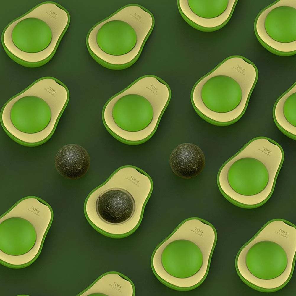 Catnip Minty Avocado Ball Toy for Cats
