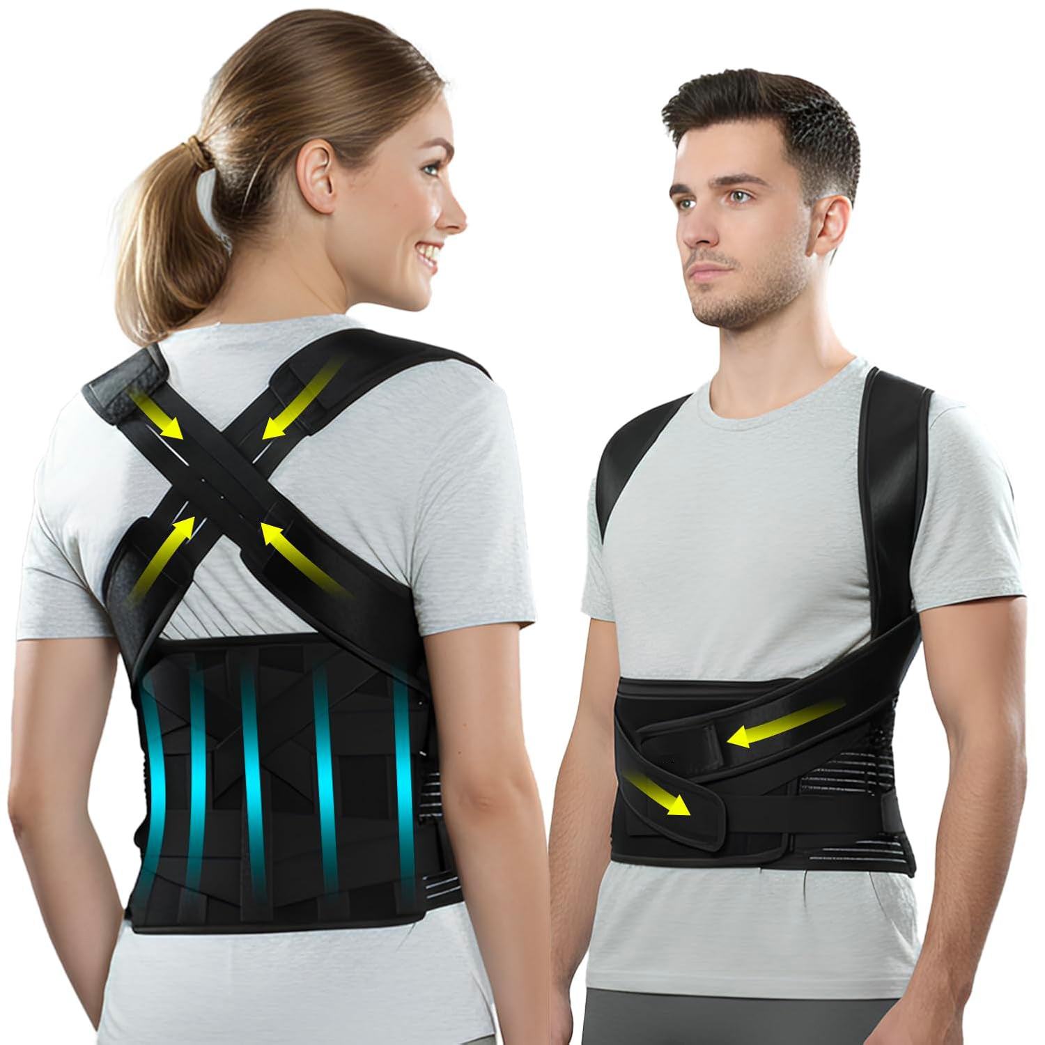 Adjustable Posture Corrector Unisex Belt for - Free Size