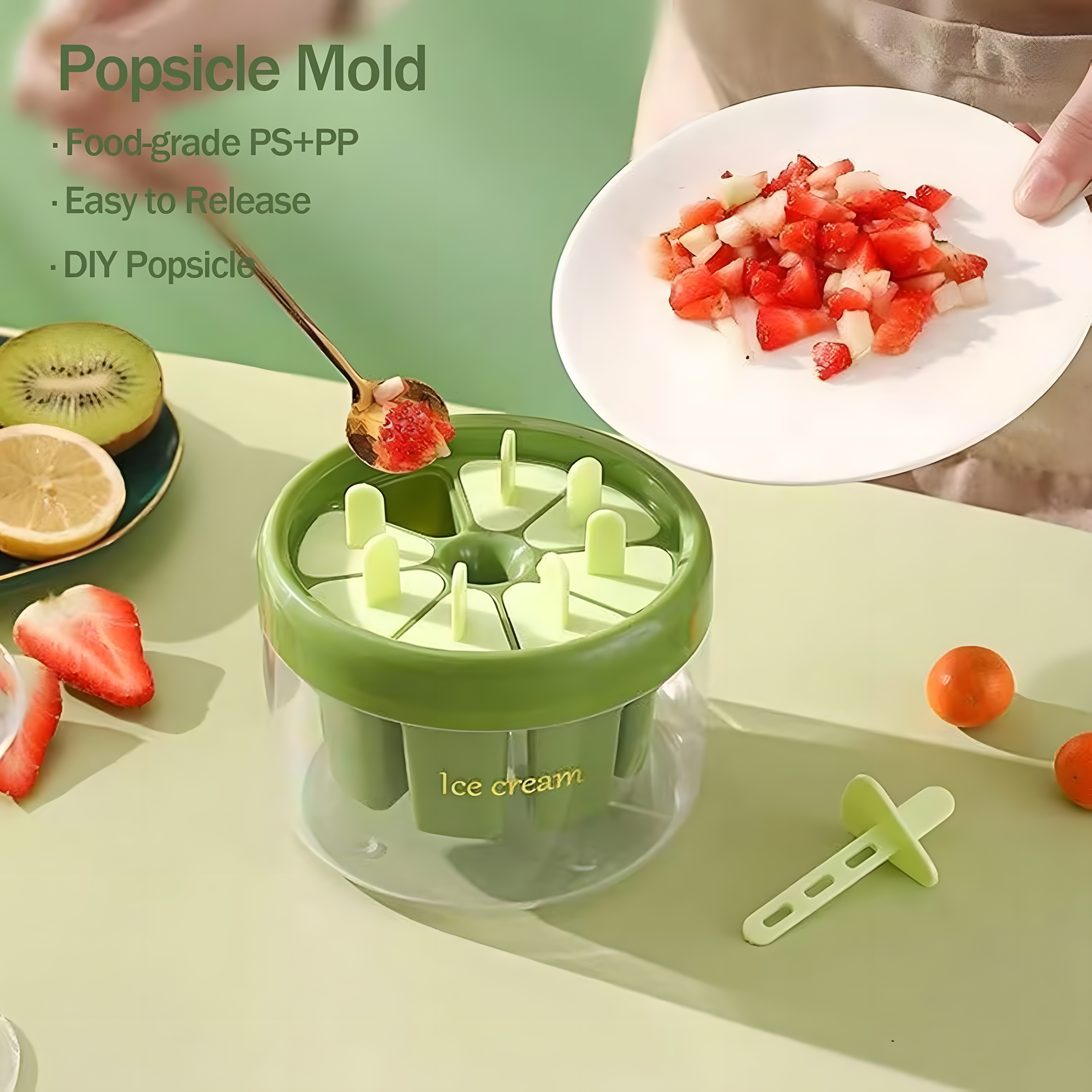 DIY 8 Pieces Ice Pop Mold