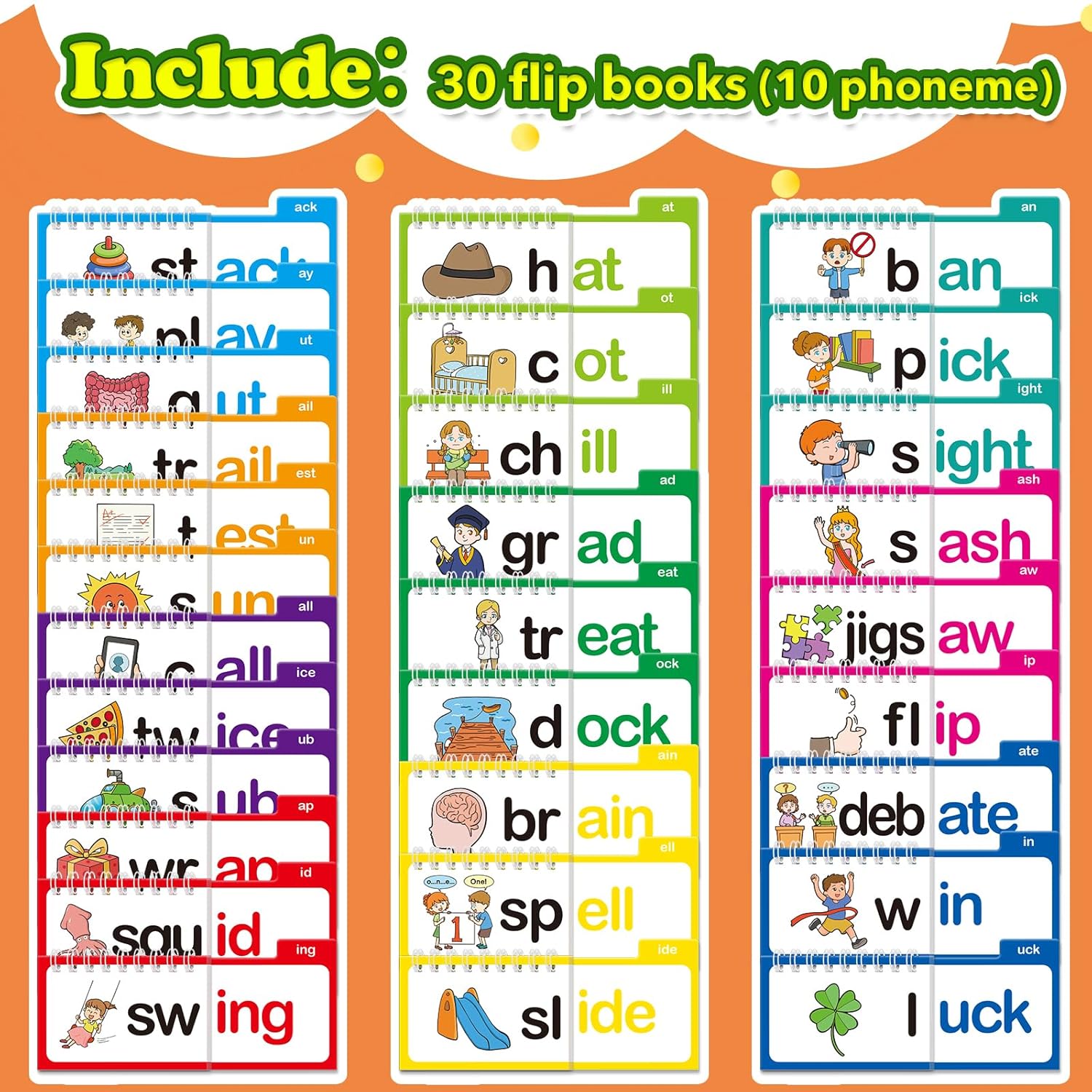 Rhyming Words Flipbook for Children's Learning