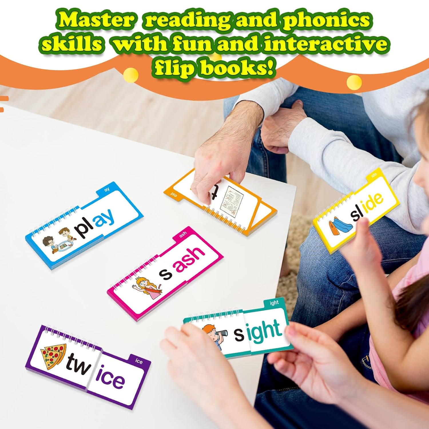 Rhyming Words Flipbook for Children's Learning