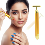 24K Gold Energy Beauty Bar Electric Facial Massage Roller