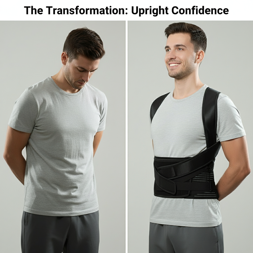 Adjustable Posture Corrector Unisex Belt for - Free Size