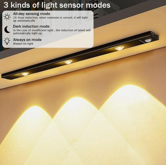 LED PIR Motion Sensor Light With USB Recharging