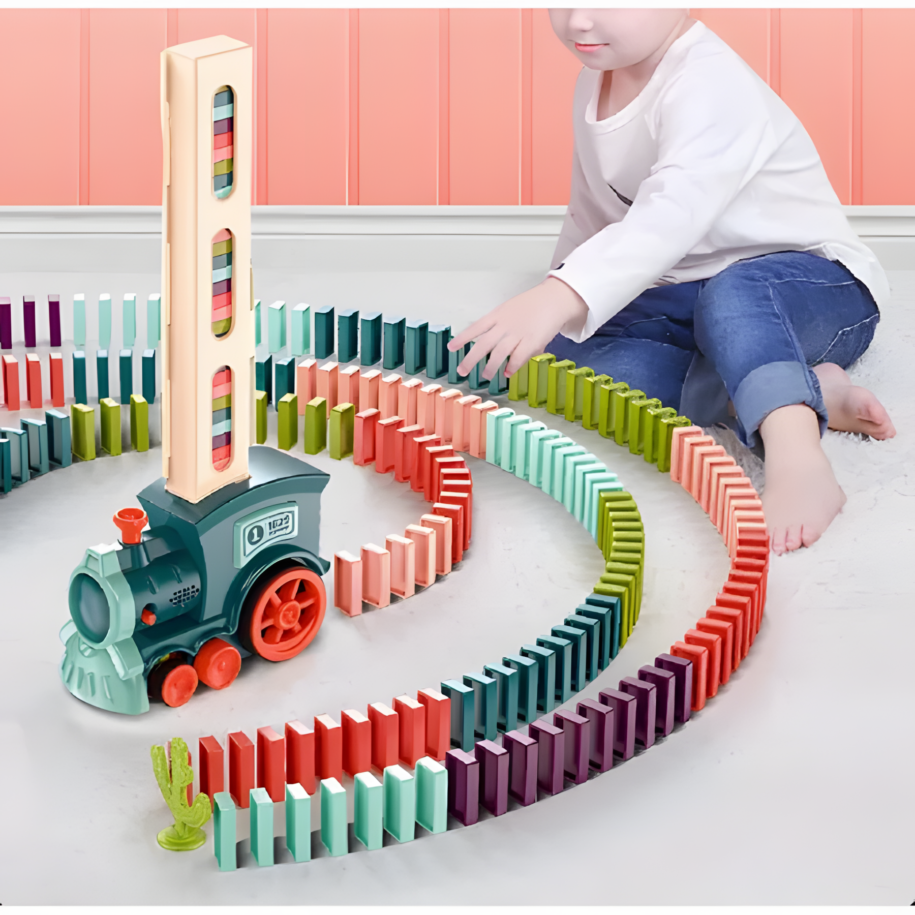Train Domino Set for Kids